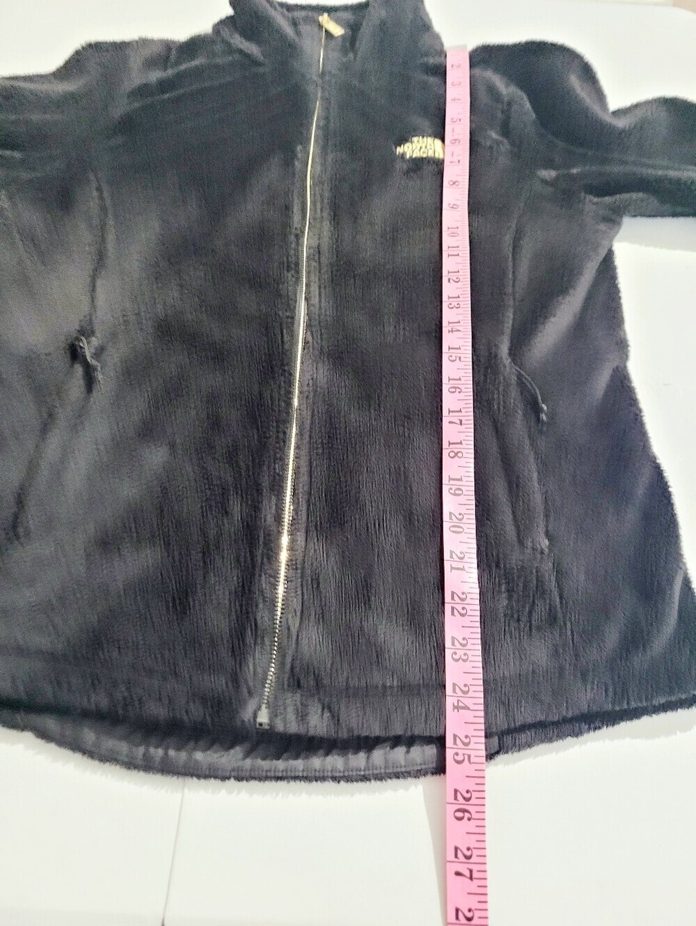 The North Face Women's Black Plush Fleece Full Zip Jacket Coat Size Small Small - Picture 12 of 13